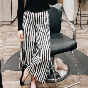 Black and White Stripped Pants